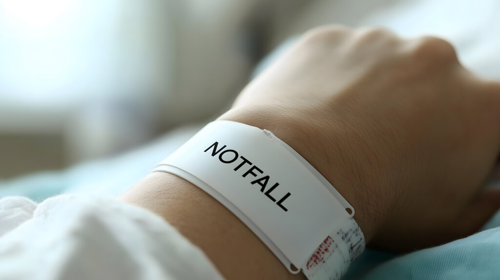 Notfallarmband für schnelle Identifikation im Krankenhaus
