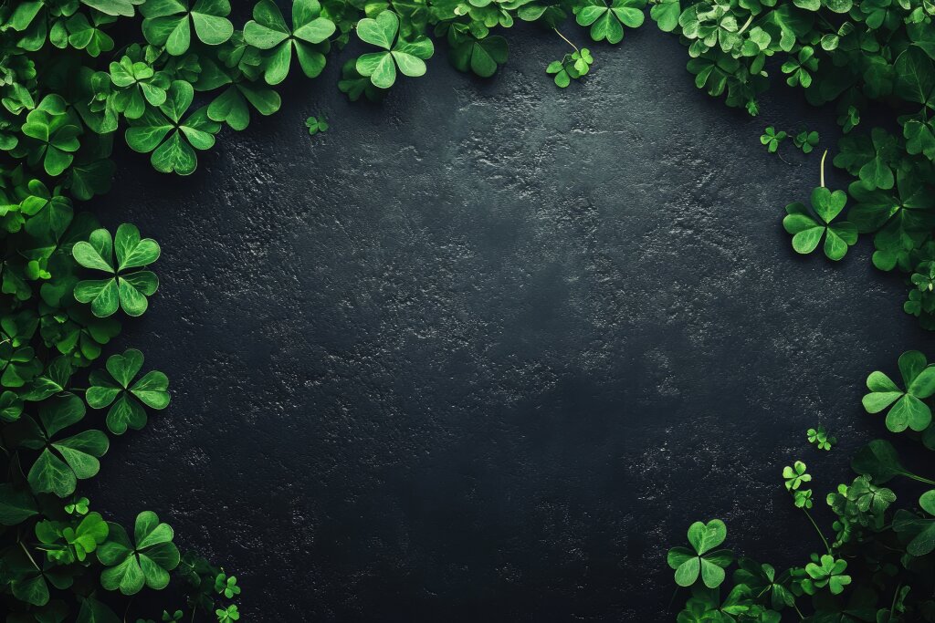 Grünes Kleeblatt für den St. Patrick's Day