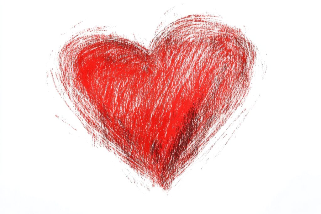 Handgezeichnetes Herz