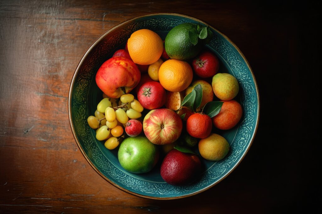 Frisches Obst in einer Schale