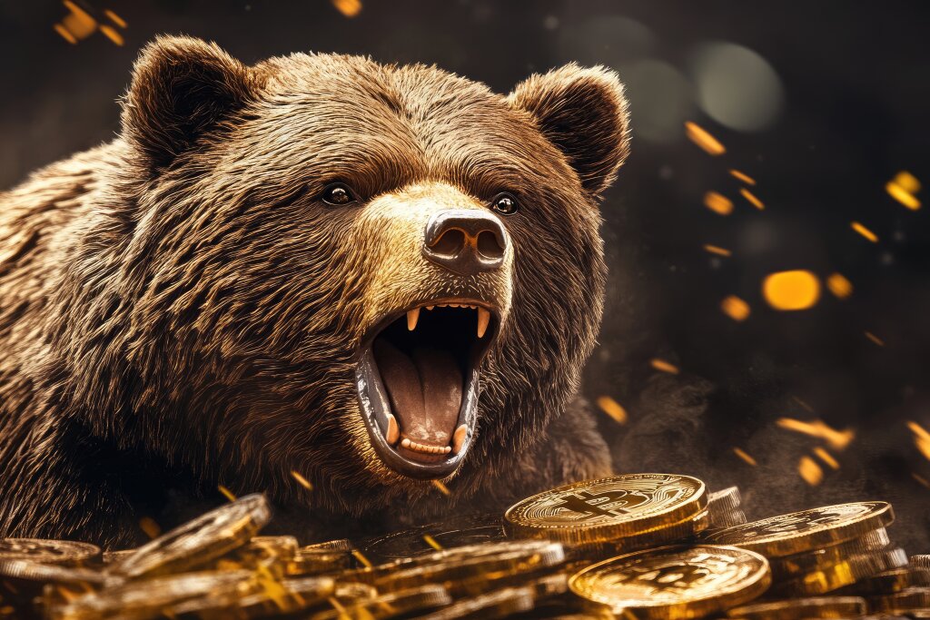 Bärenmarkt an der Krypto-Börse (Bitcoin)