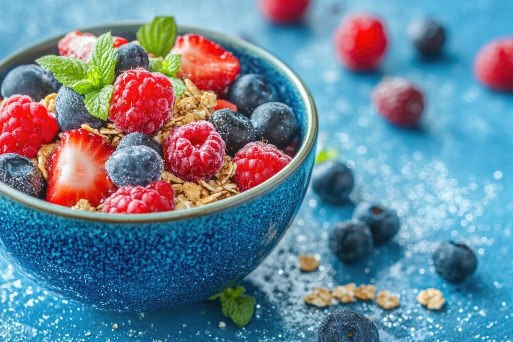 Müsli mit Beeren