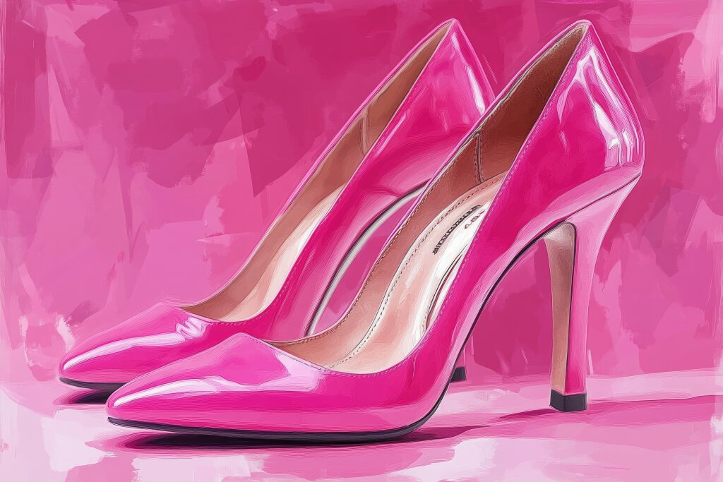 Stylische pinke High Heels