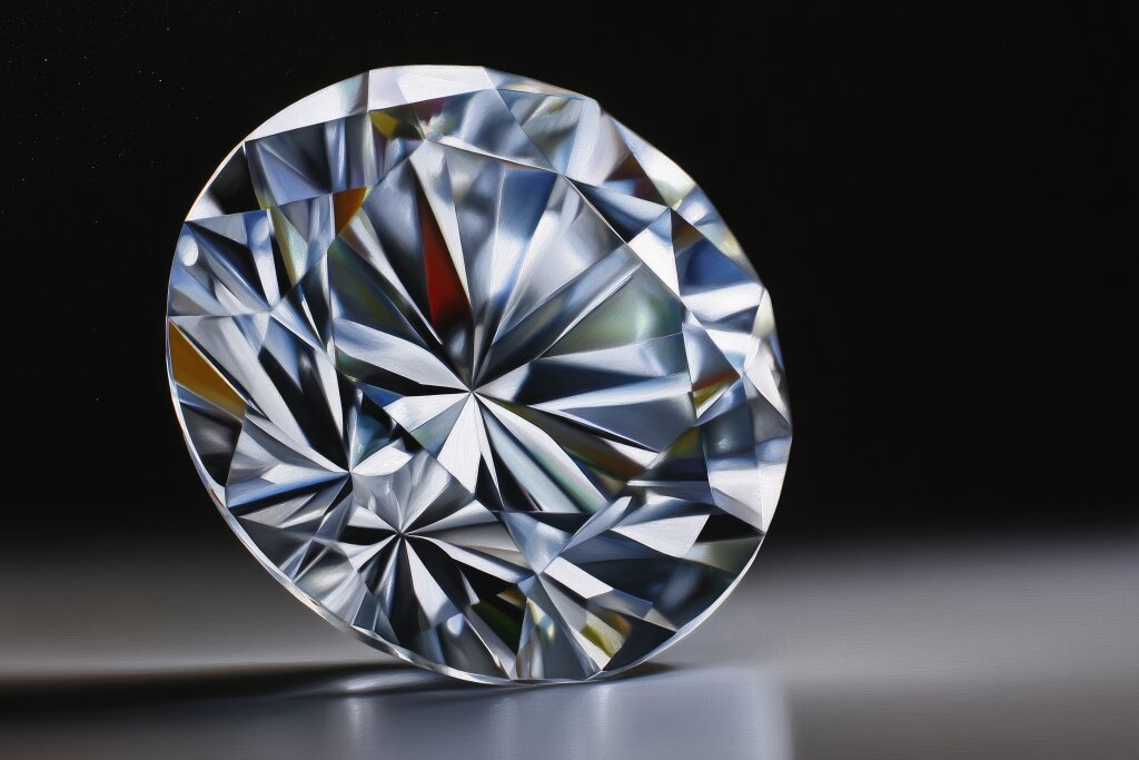 Luxusdiamant in faszinierender Detailansicht