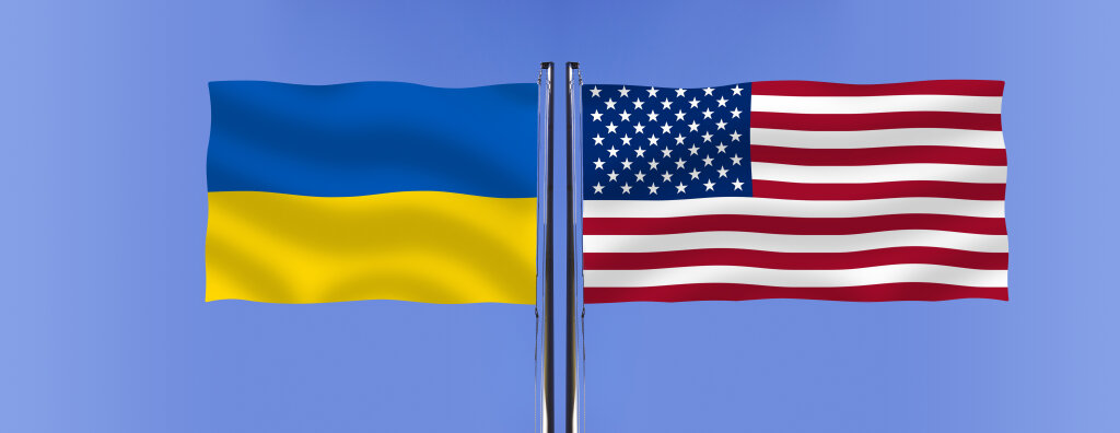 Flagge | Fahne: Ukraine Vs. USA