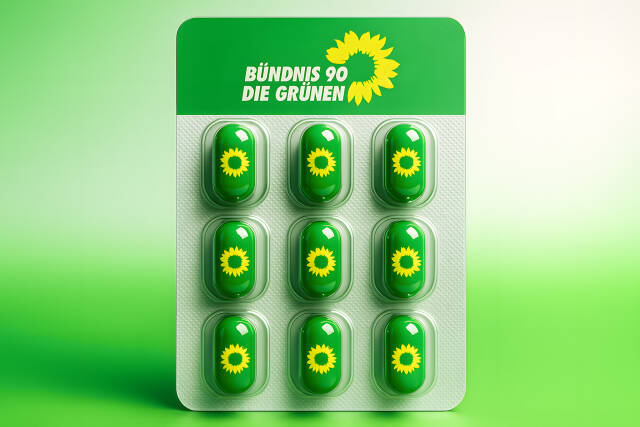 Bündnis 90 Die Grünen: Kapseln in Blisterverpackung