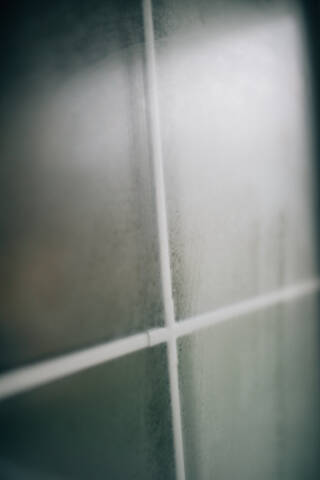 Closeup detail of Moisture condensation problems. Condensation drops on window.
