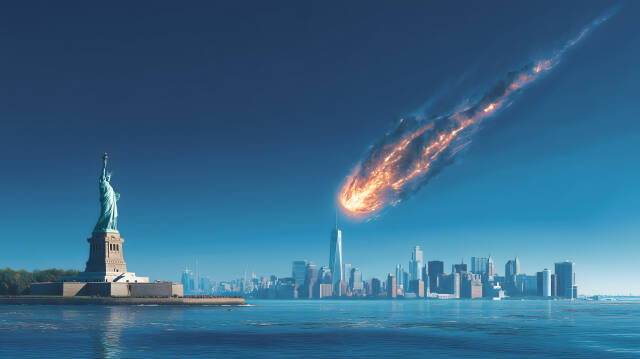 Meteorit stürzt auf New York City