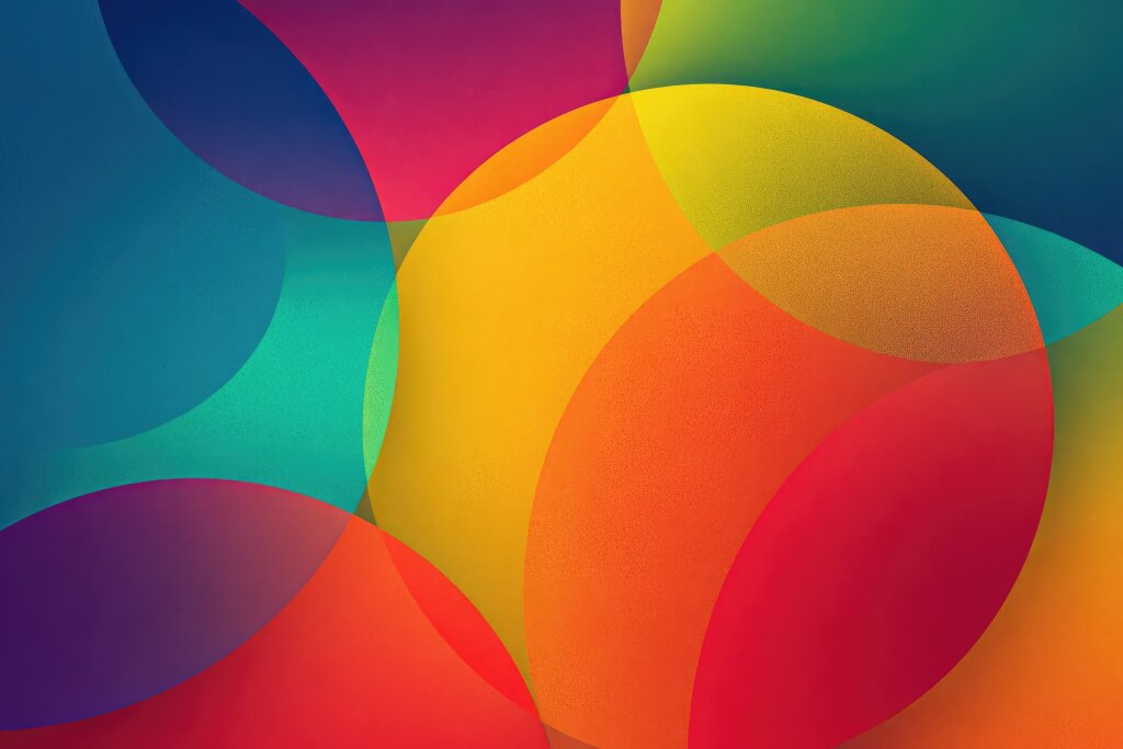 Abstrakte bunte Kreise im modernen Design