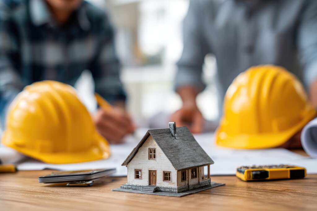 Miniaturhaus im Fokus