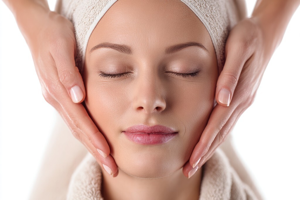 Entspannung bei der Gesichtsbehandlung