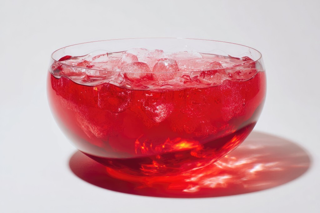 Erfrischende Bowle mit Eis