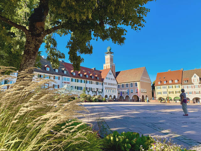Marktplatz mit Rathaus in Freudenstadt