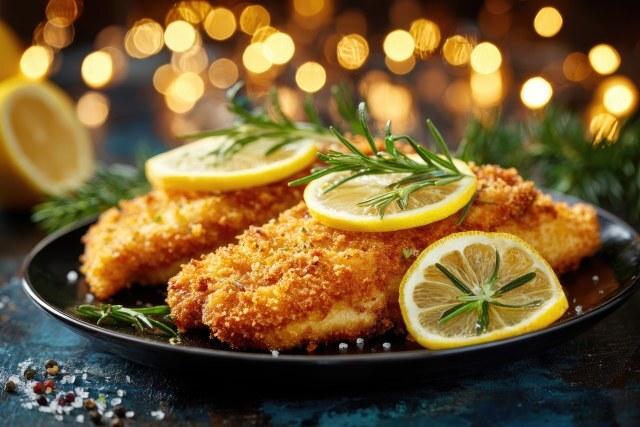 Krosses Fischgericht mit Zitrone