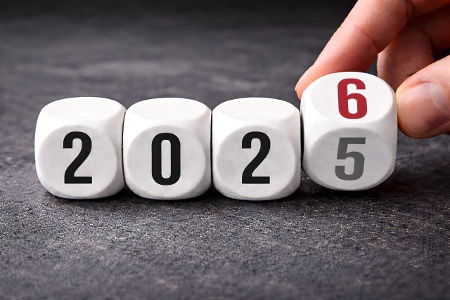 Jahreswechsel 2026 Würfel