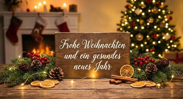 Frohe Weihnachten und ein gesundes neues Jahr