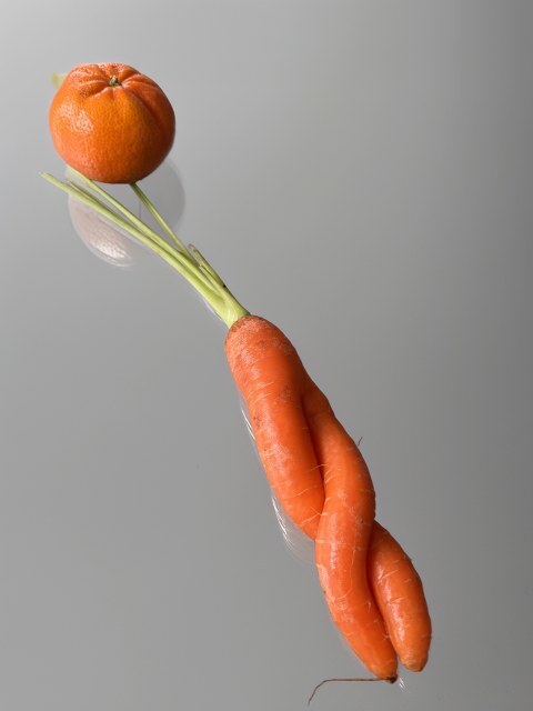Karotte und Mandarine