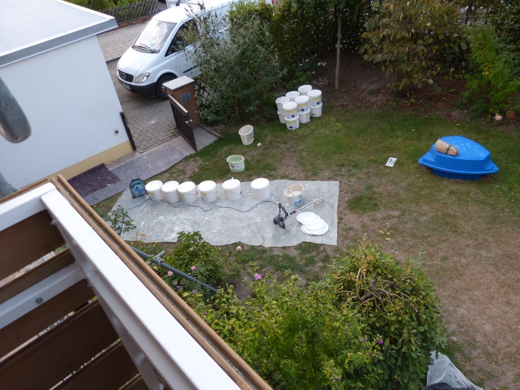 Garten mit Malerbedarf