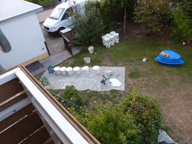 Garten mit Malerbedarf
