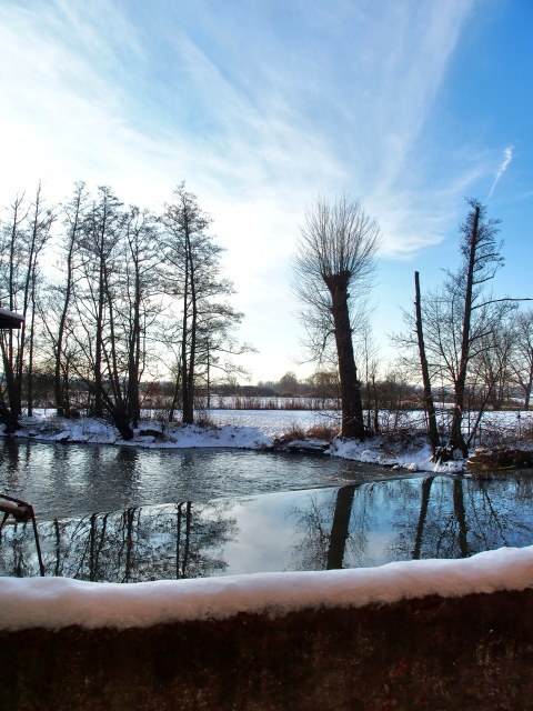 Winterlandschaft am Wasser