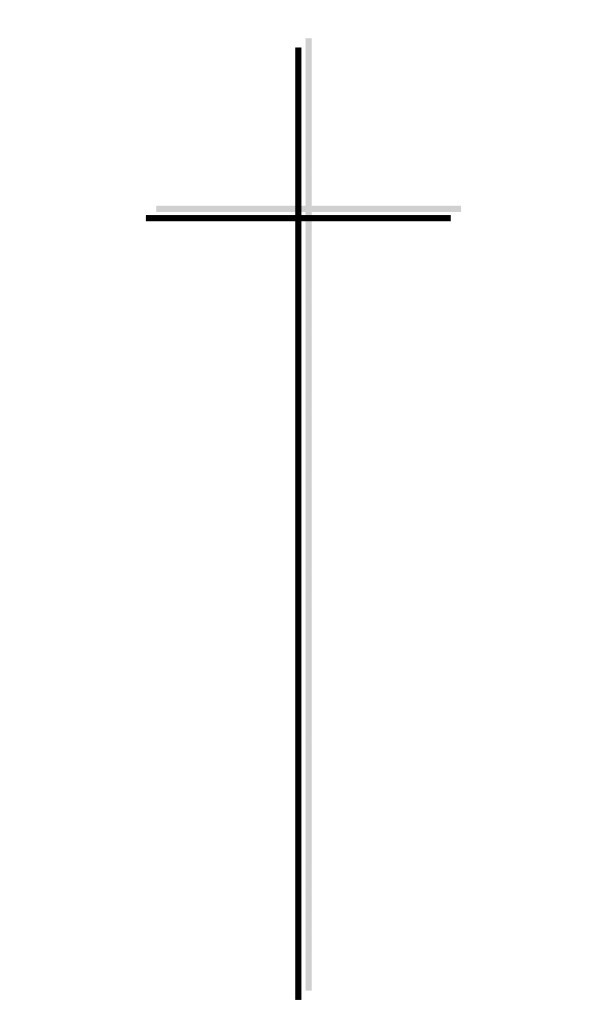 Einfaches Kreuzsymbol