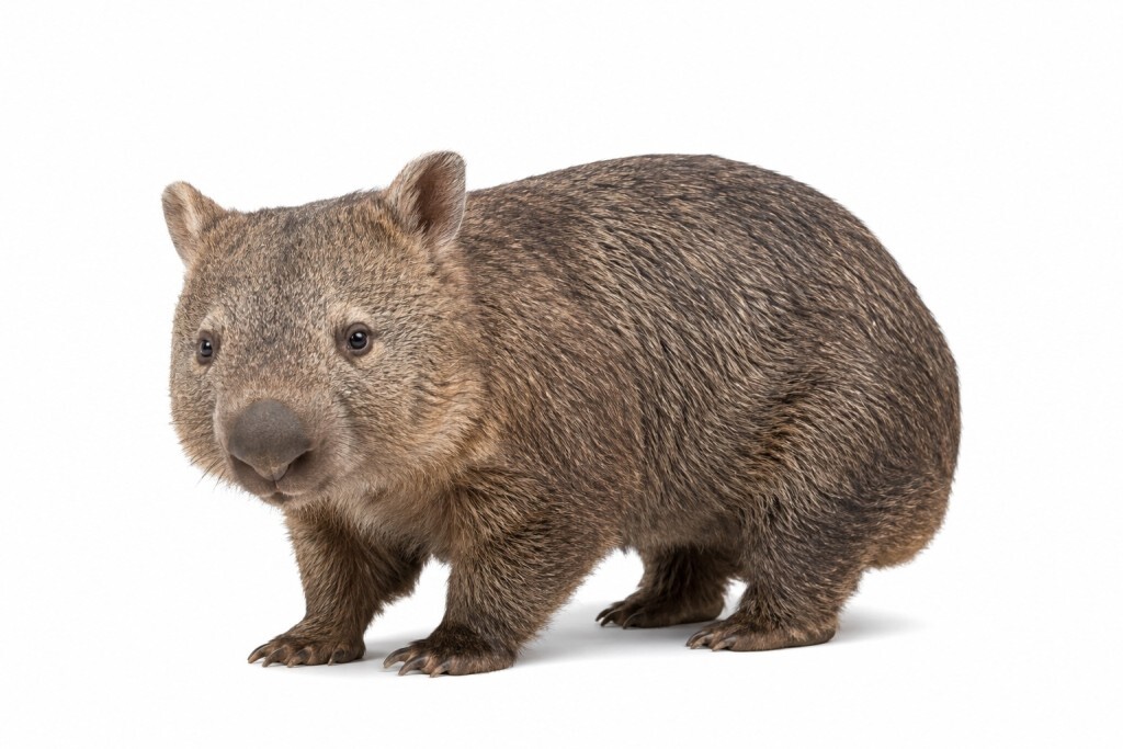 Wombat in natürlicher Pose