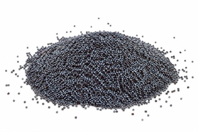 Schwarze Mohnsamen