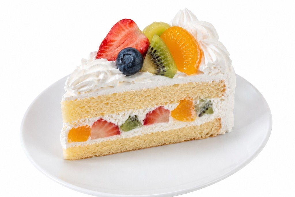 Fruchtige Sahnetorte Stück