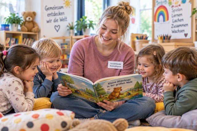 Vorlesestunde mit Kindern